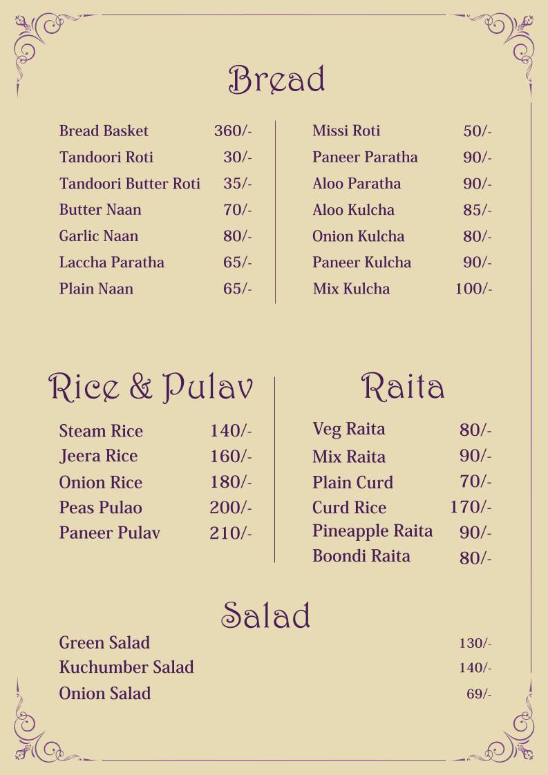 Hislerim Restaurant menu