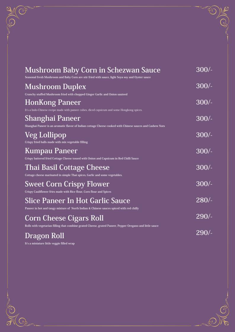 Hislerim Restaurant menu