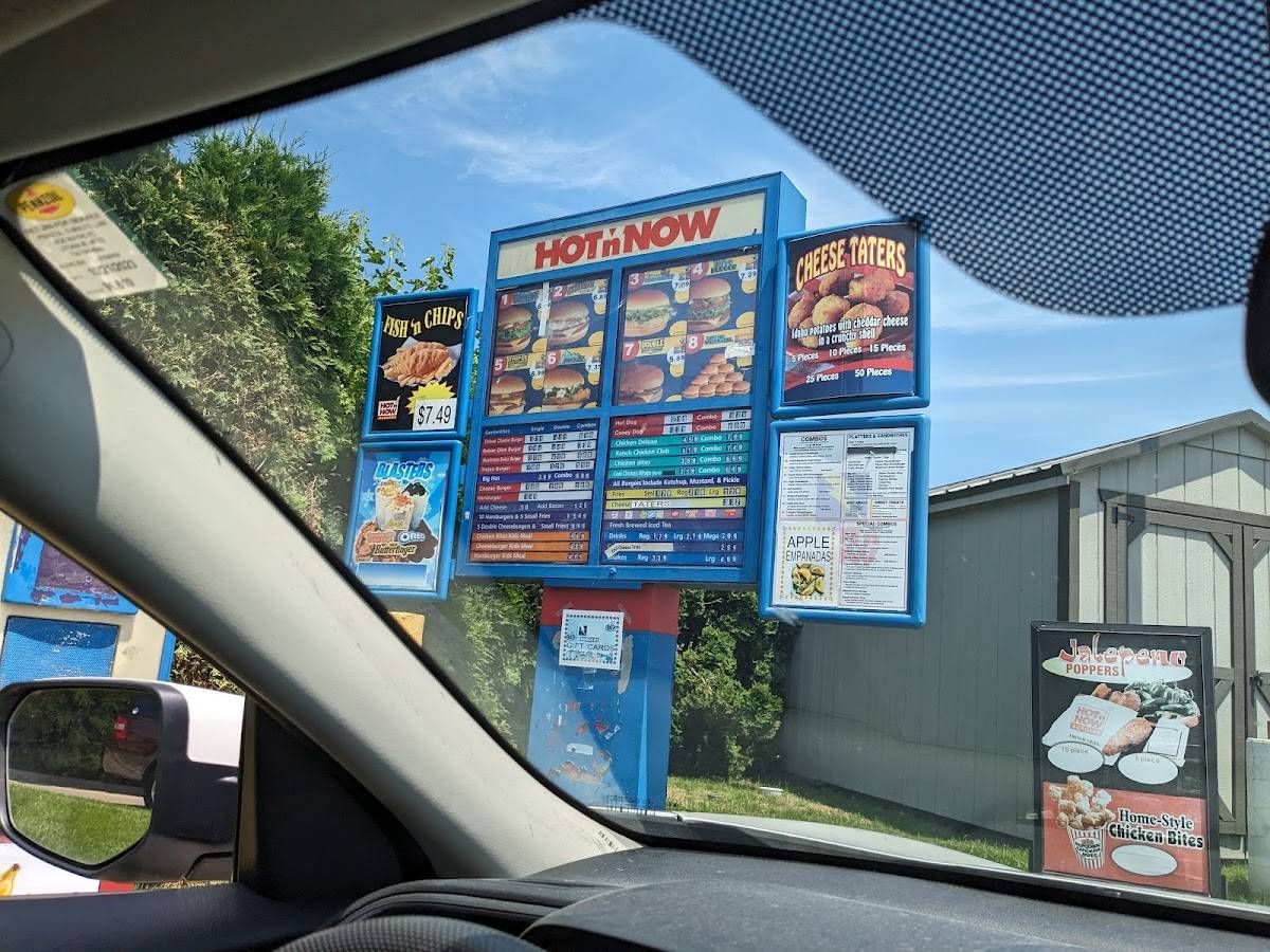 Menu at Hot 'n Now Hamburgers fast food, Sturgis