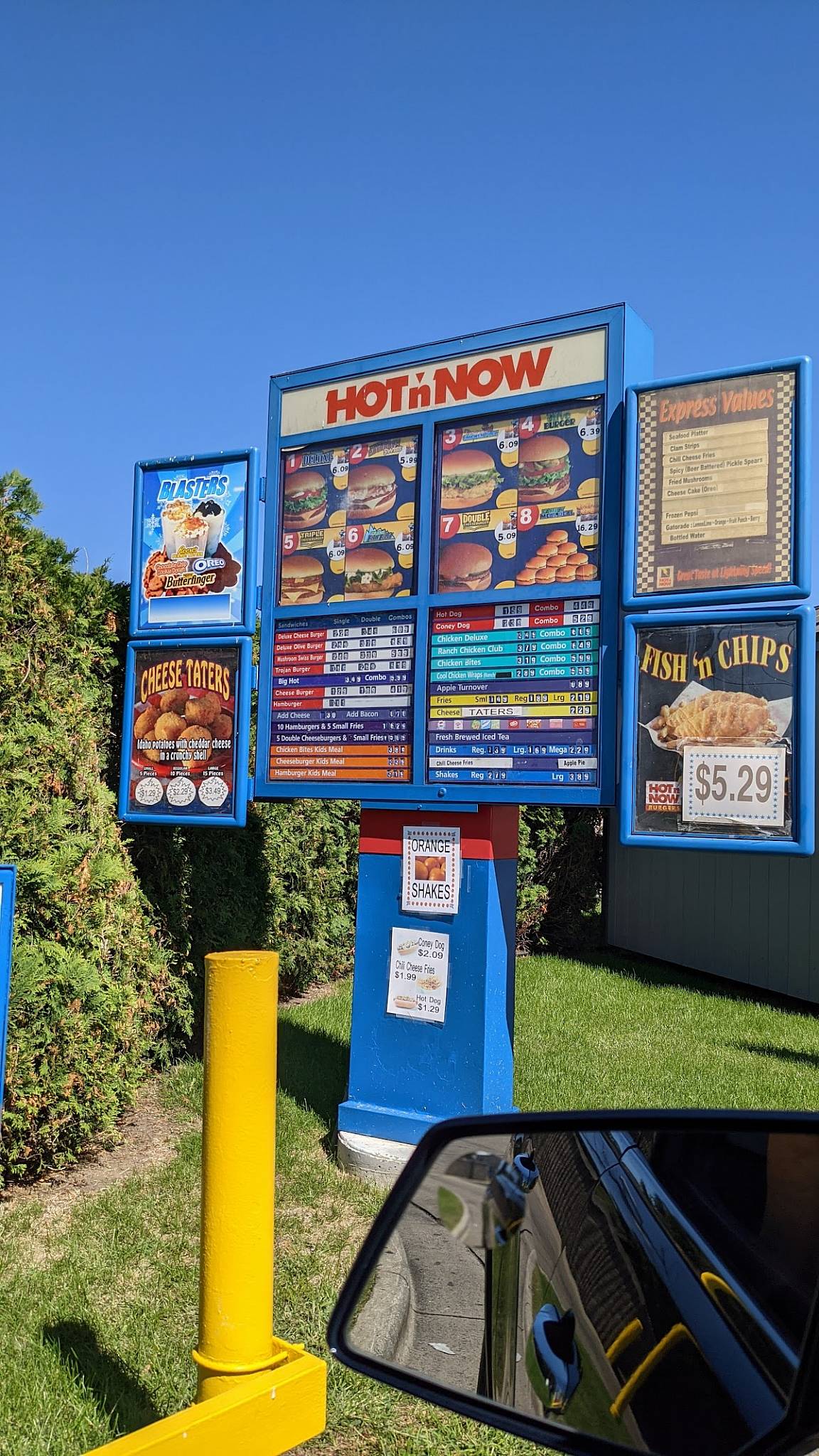 Menu at Hot n Now Hamburgers fast food, Sturgis