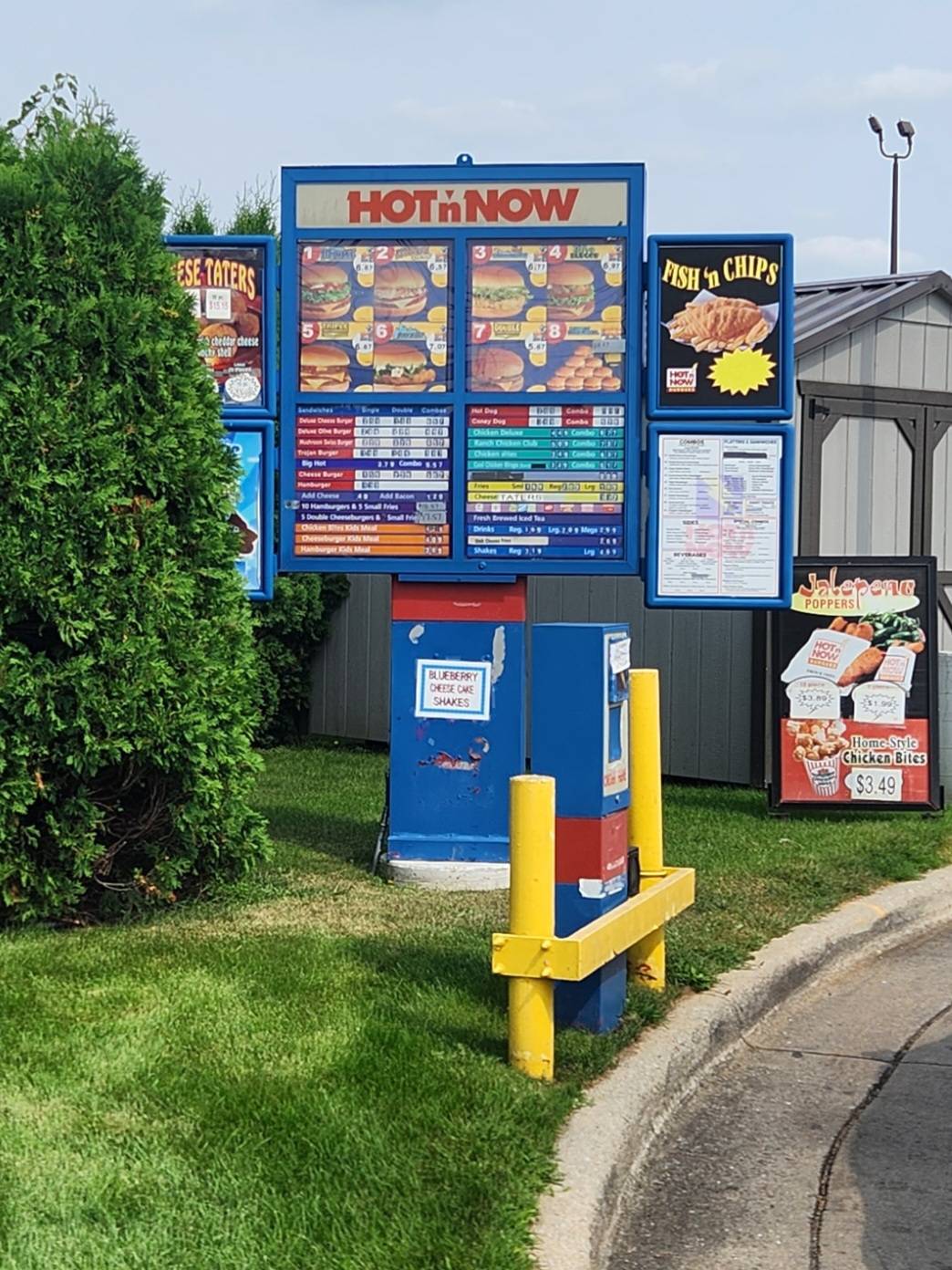 Menu at Hot n Now Hamburgers fast food, Sturgis