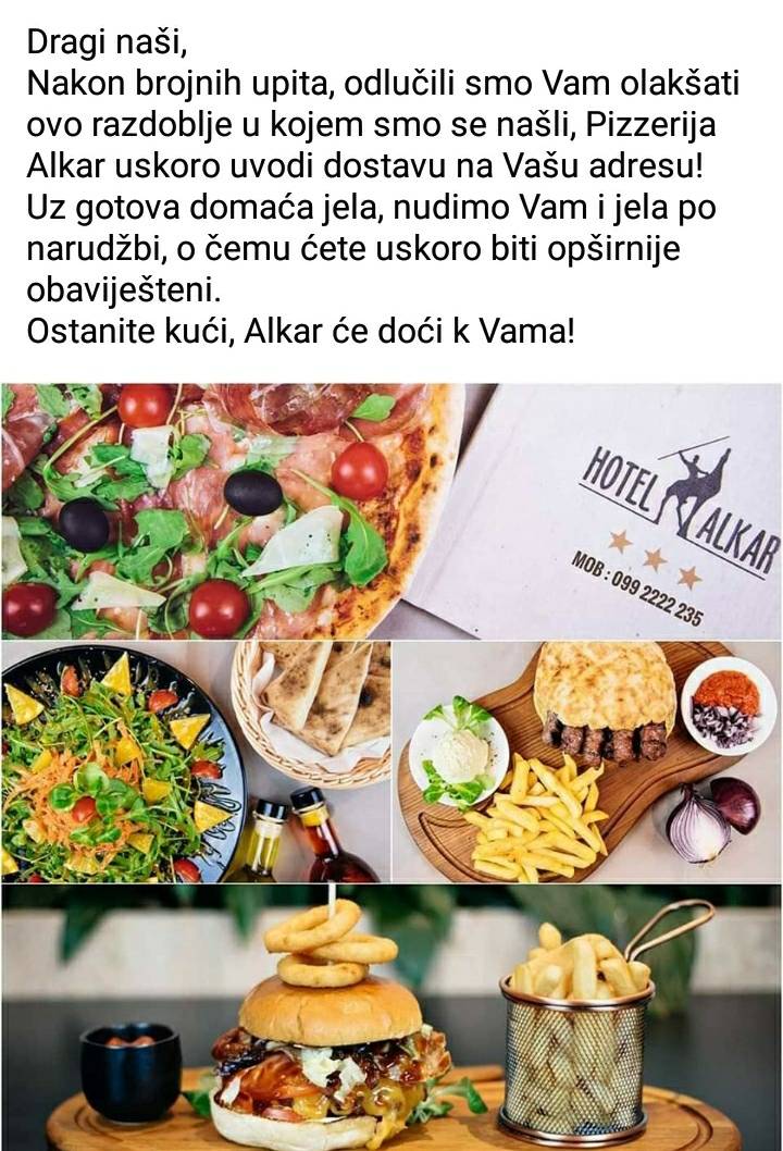 Menu di Hotel Alkar Pizza and Wok bar 