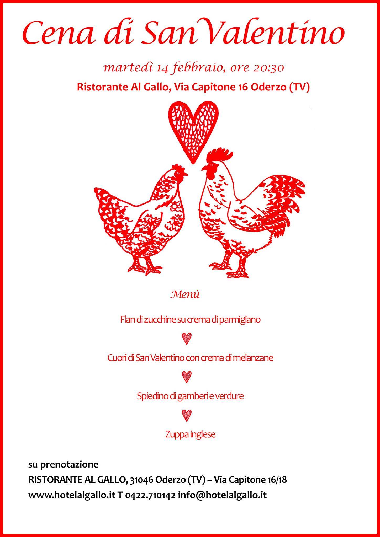 Menu di Hotel al Gallo 