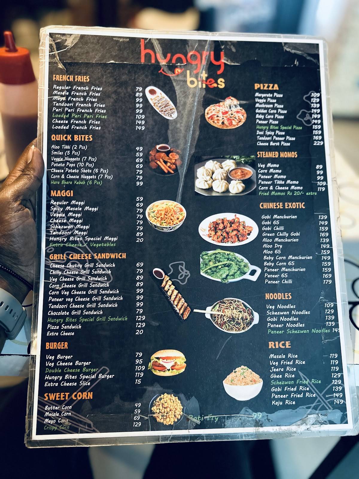 Hungry Bites menu