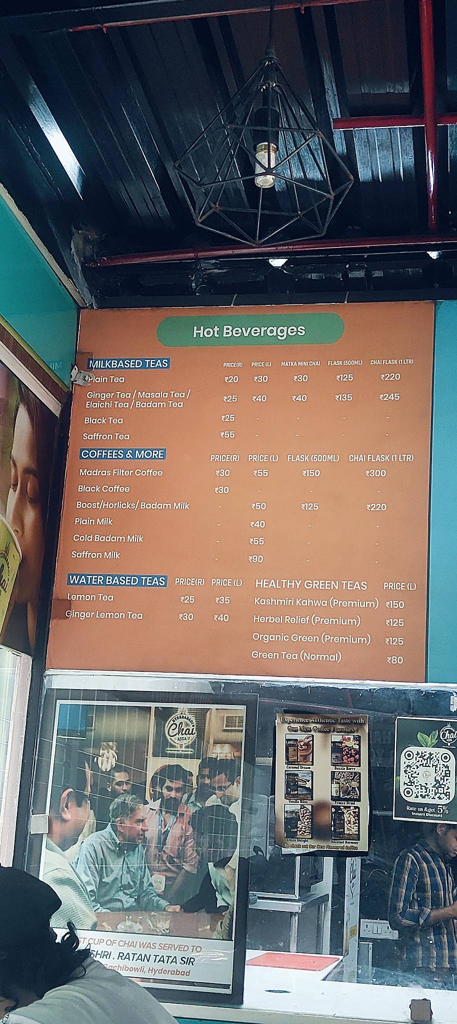 Hyderabadi Chai Adda menu