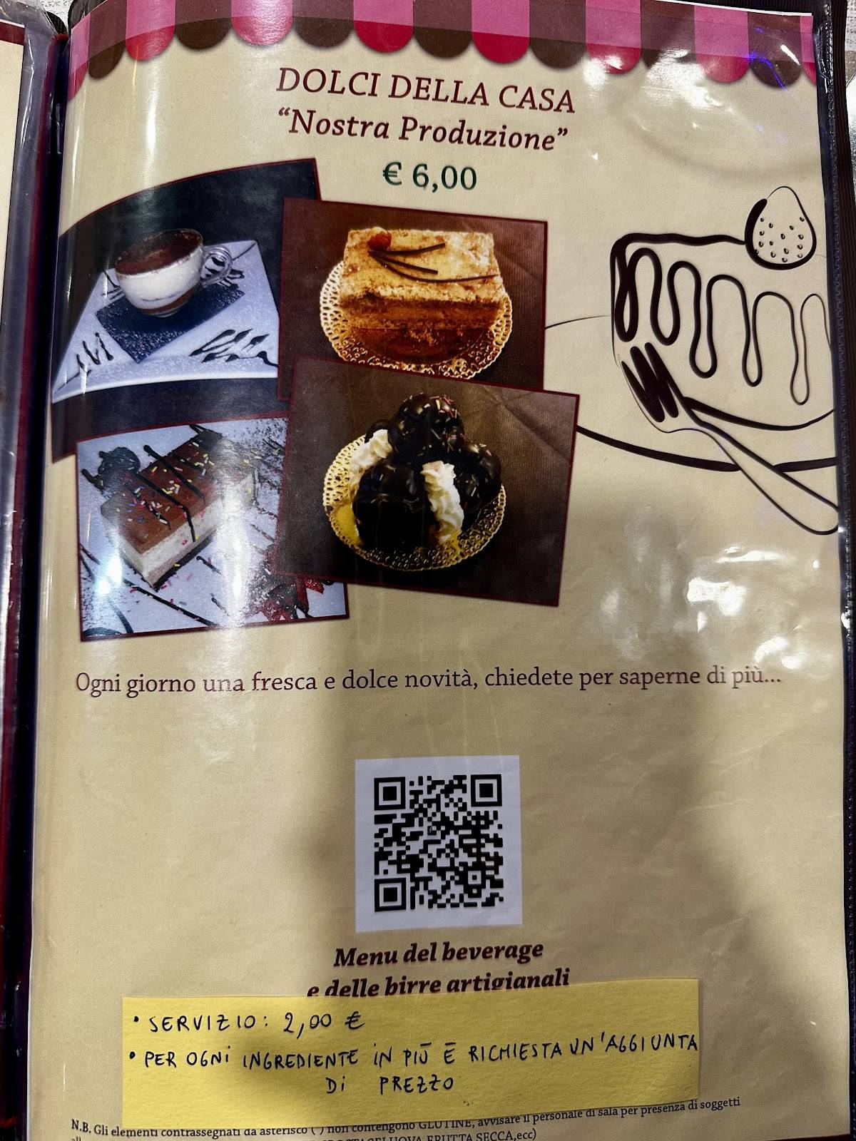 Menu di Il Brigantino 