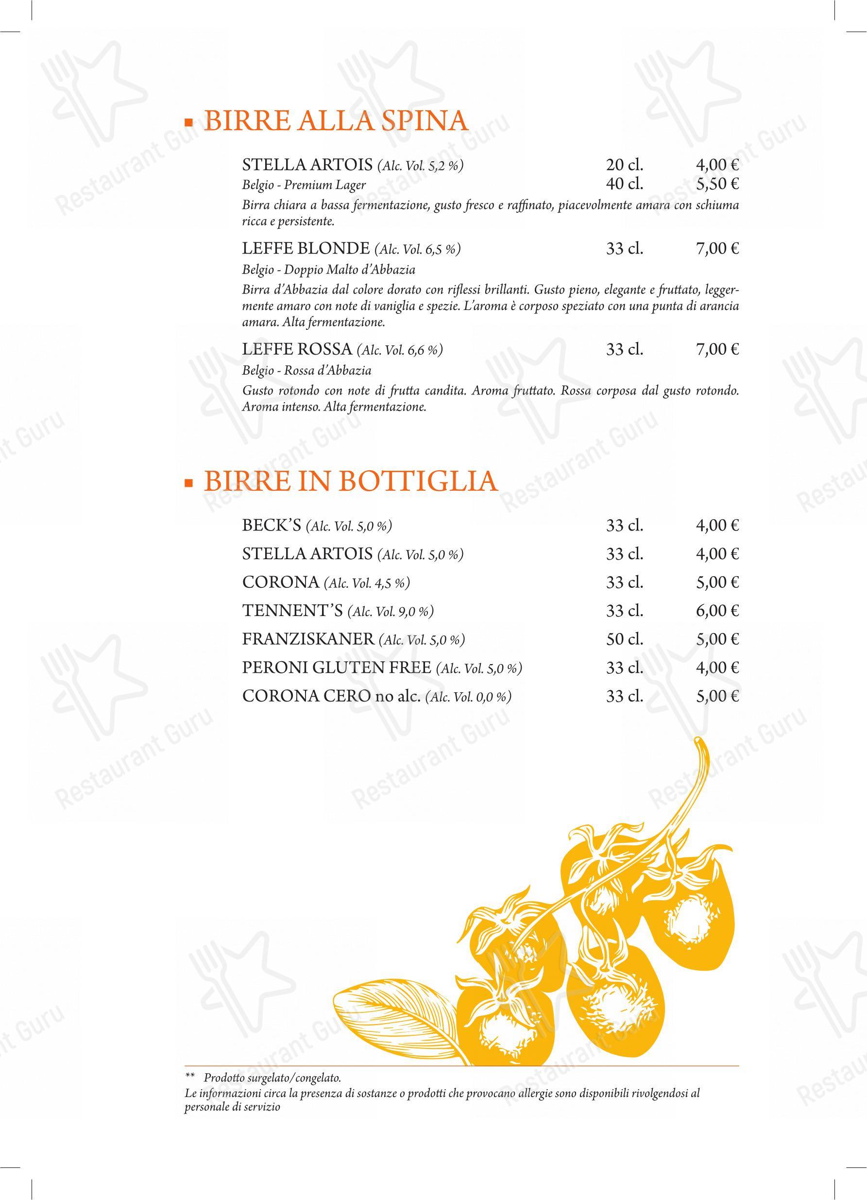 Menu di Il Datterino Giallo - Menu