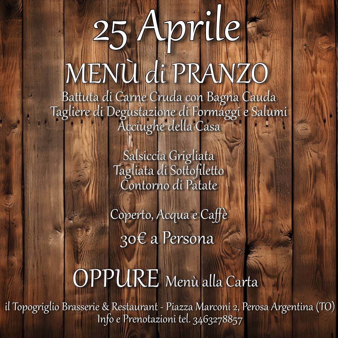 Menu di Il Topogriglio 