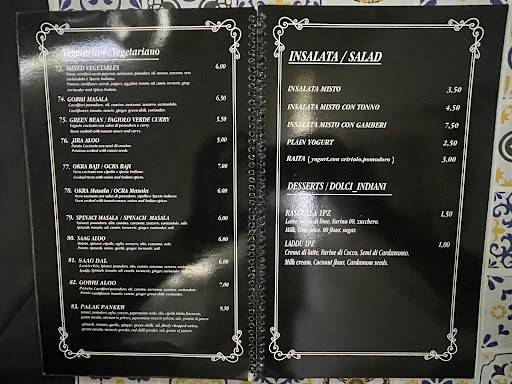 Menu di Indian Curry Restaurant Catania 