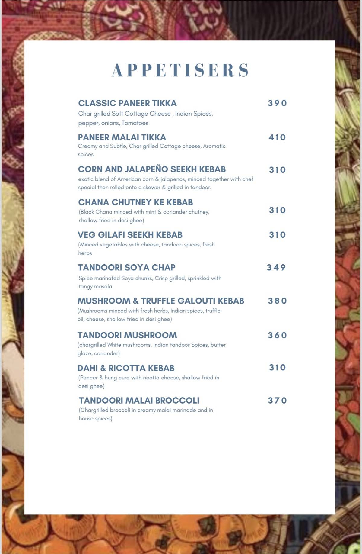 The Native Kitchen menu