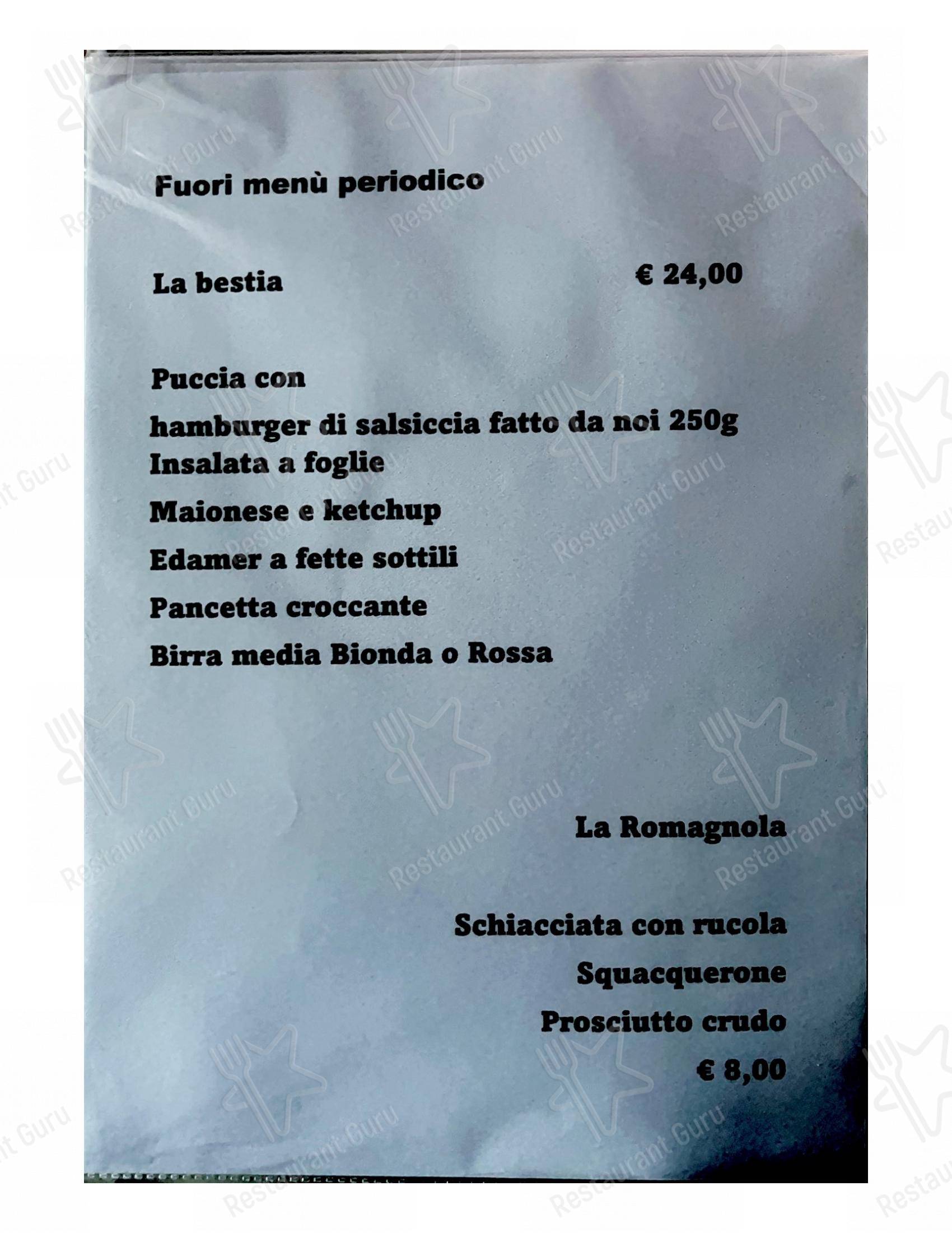 Menu per Inferno Pub pub & bar