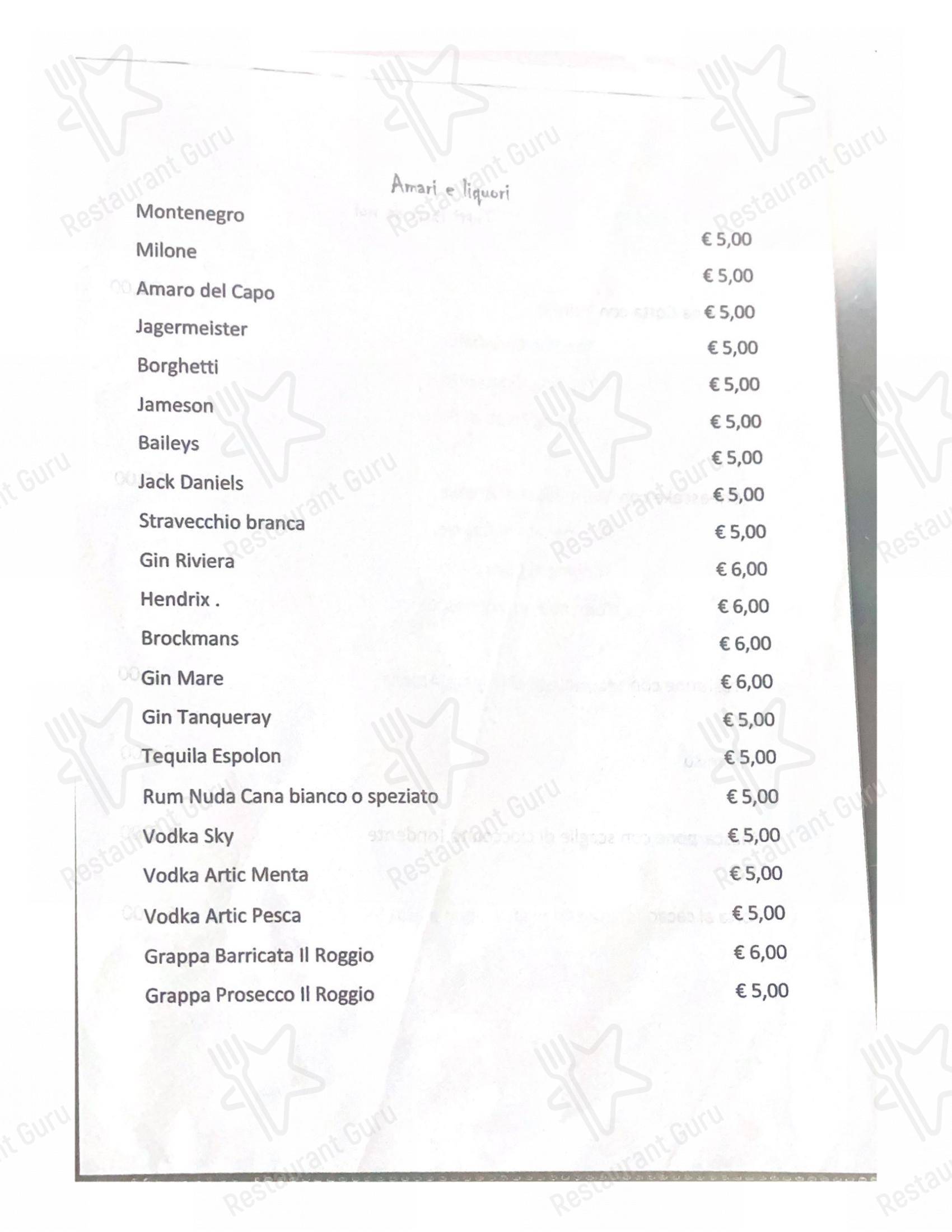 Menu per Inferno Pub pub & bar