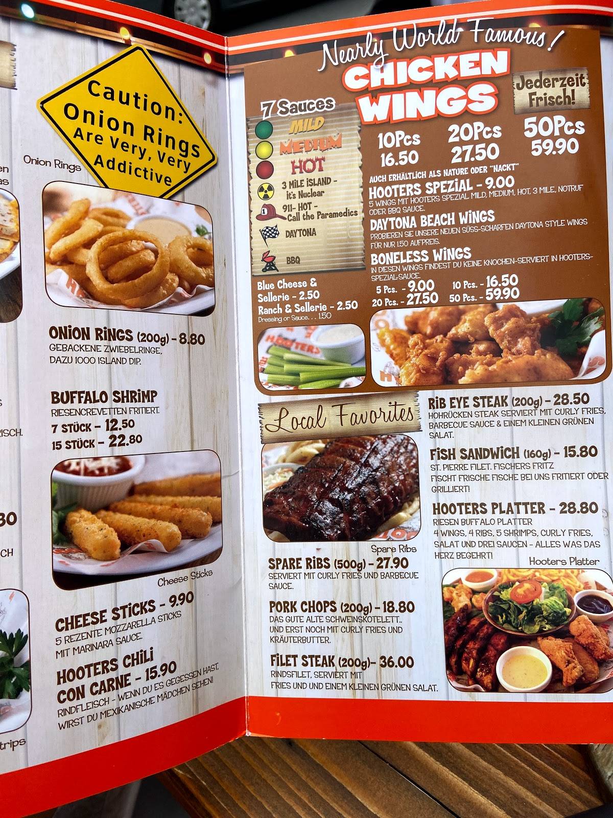 Hooters Arlington Menu 27 - n3it4bj