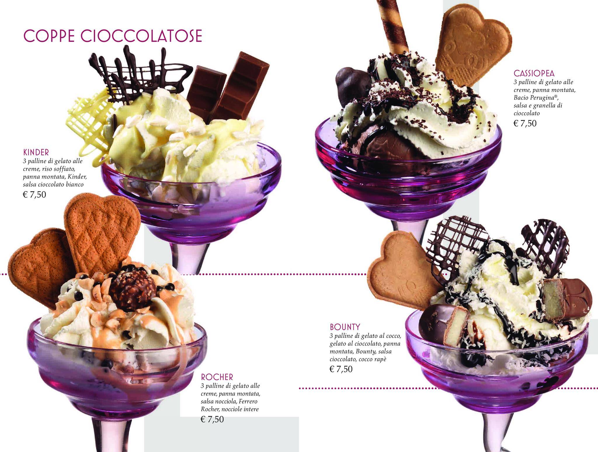Menu di Latte & Stelle - Gelateria e Pasticceria 