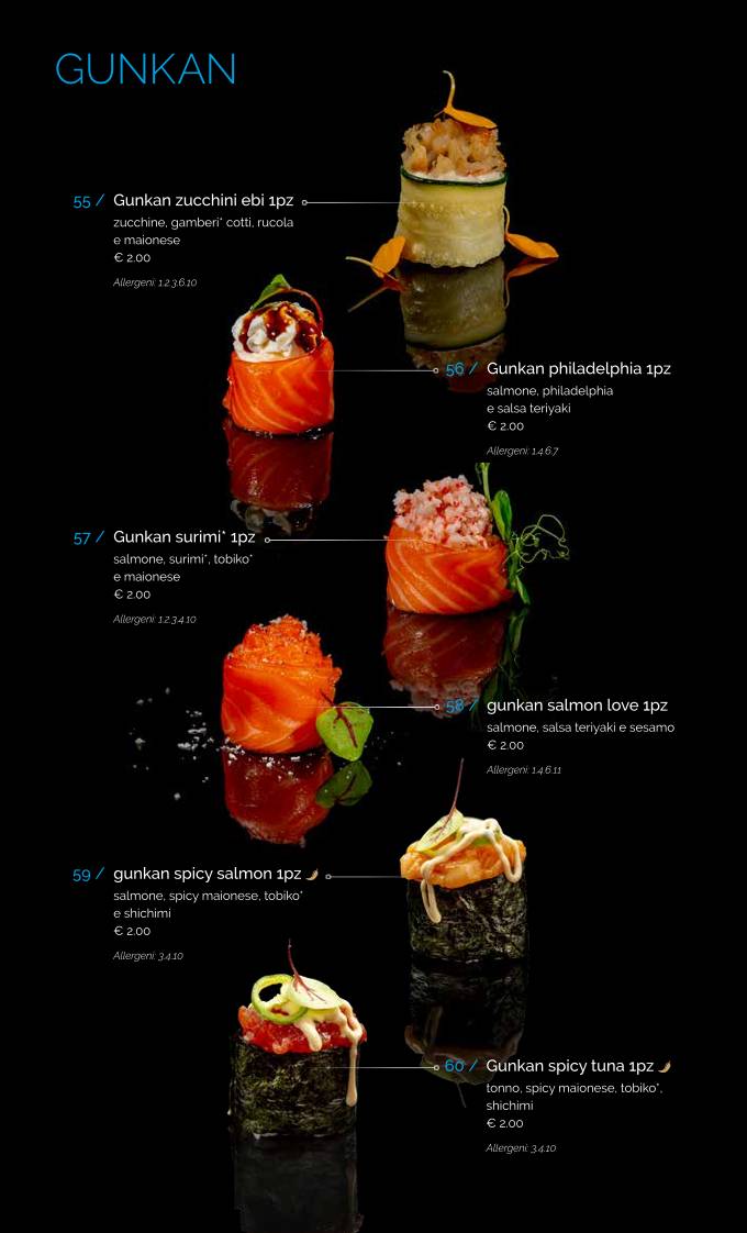 Menu di Issho Asian Fusion Spicchio-sovigliana 