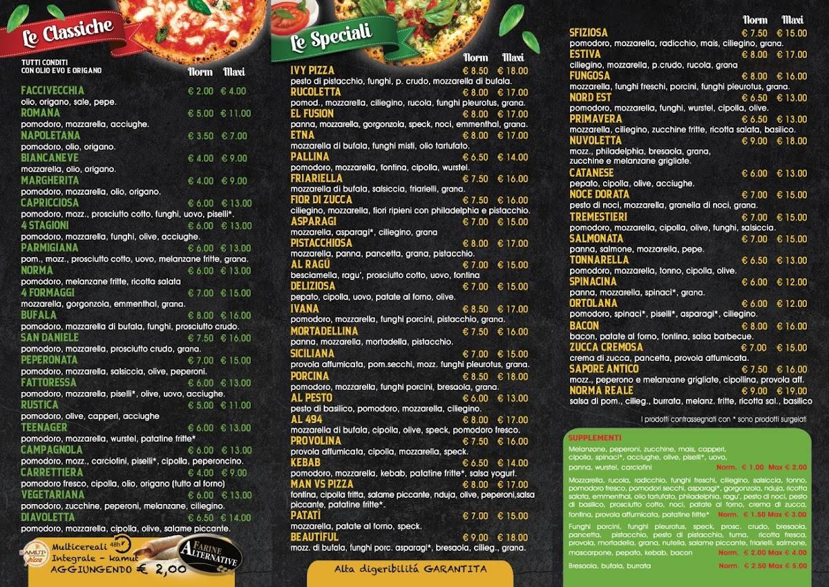 Menu di Ivy Pizza 