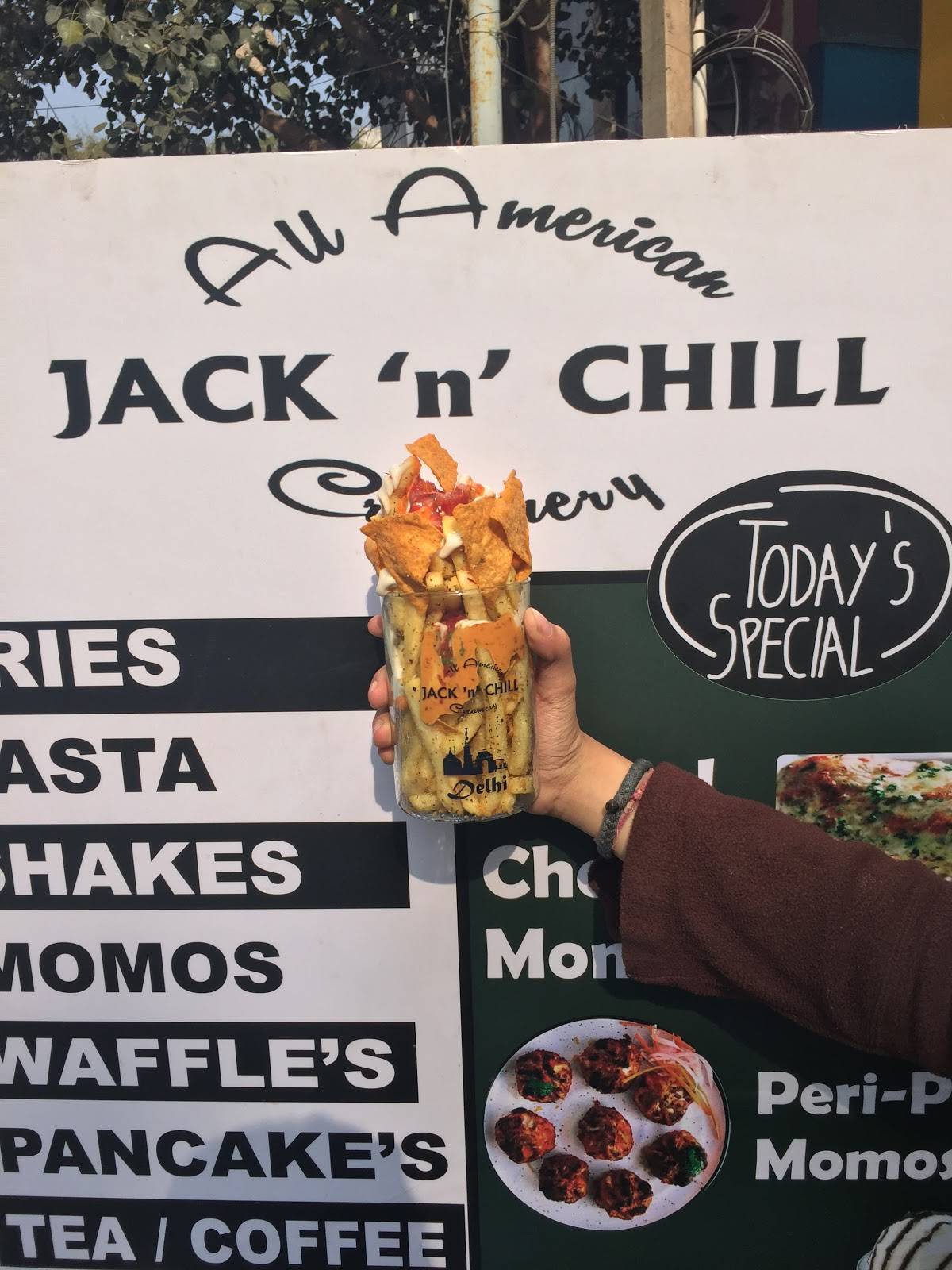 Jack 'n' Chill menu