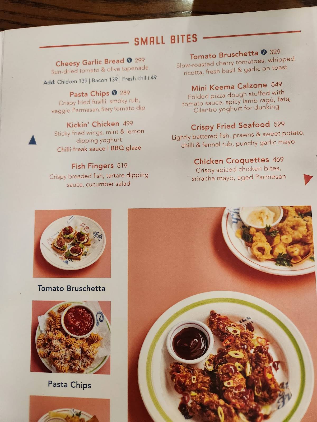 Jamie Oliver's Pizzeria menu