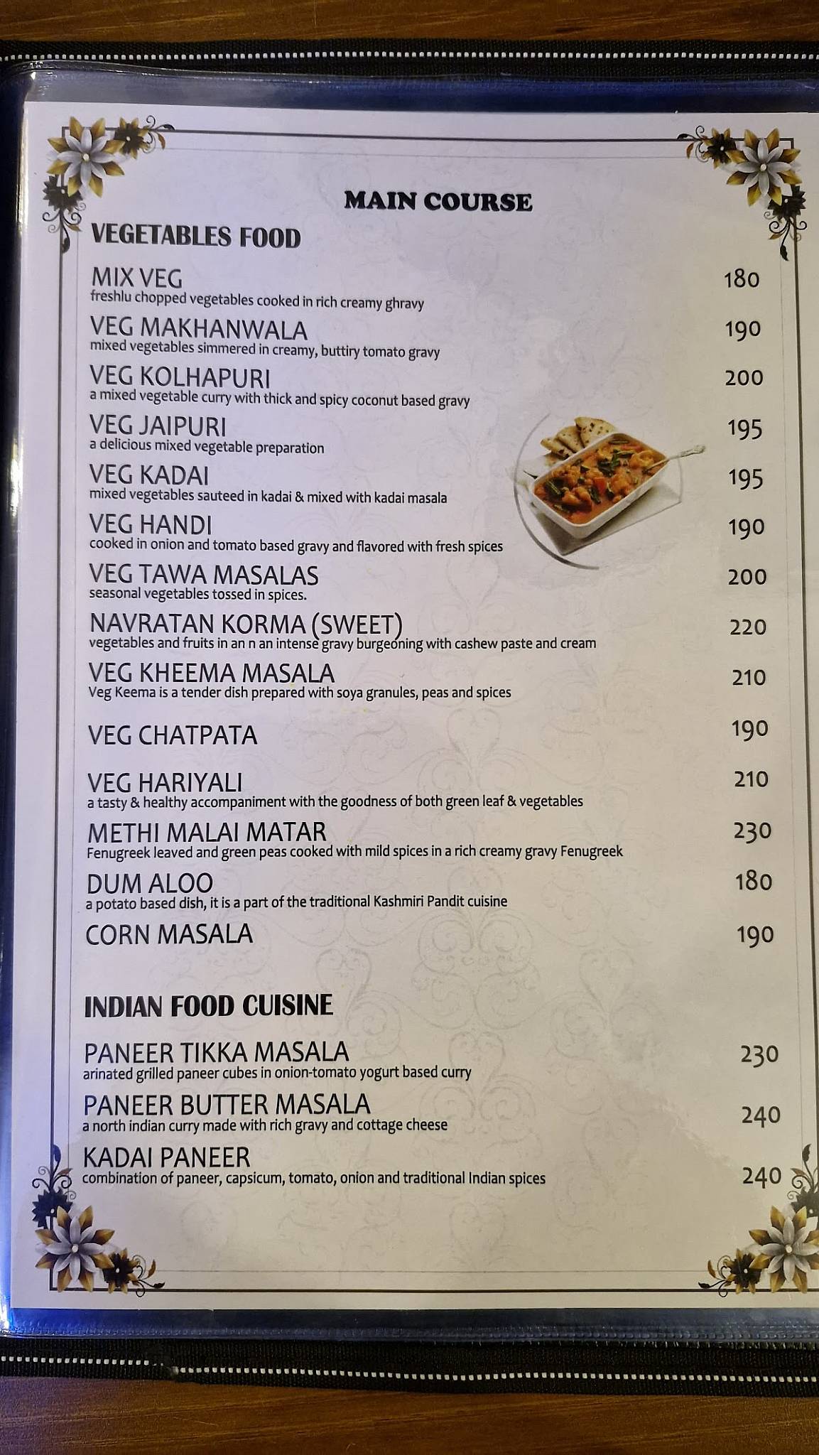 Jawai Sky Rooftop Restaurant Cafe menu
