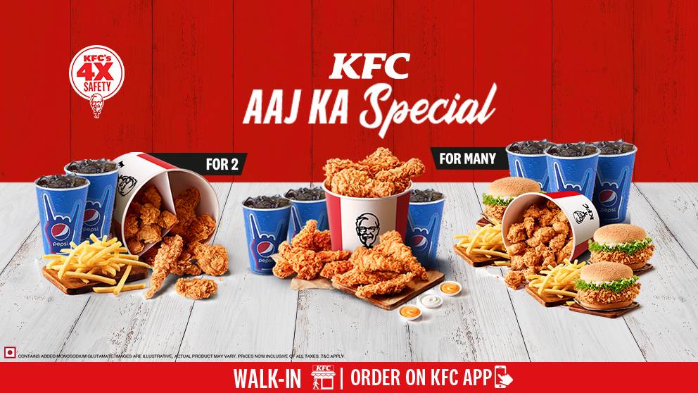 KFC menu
