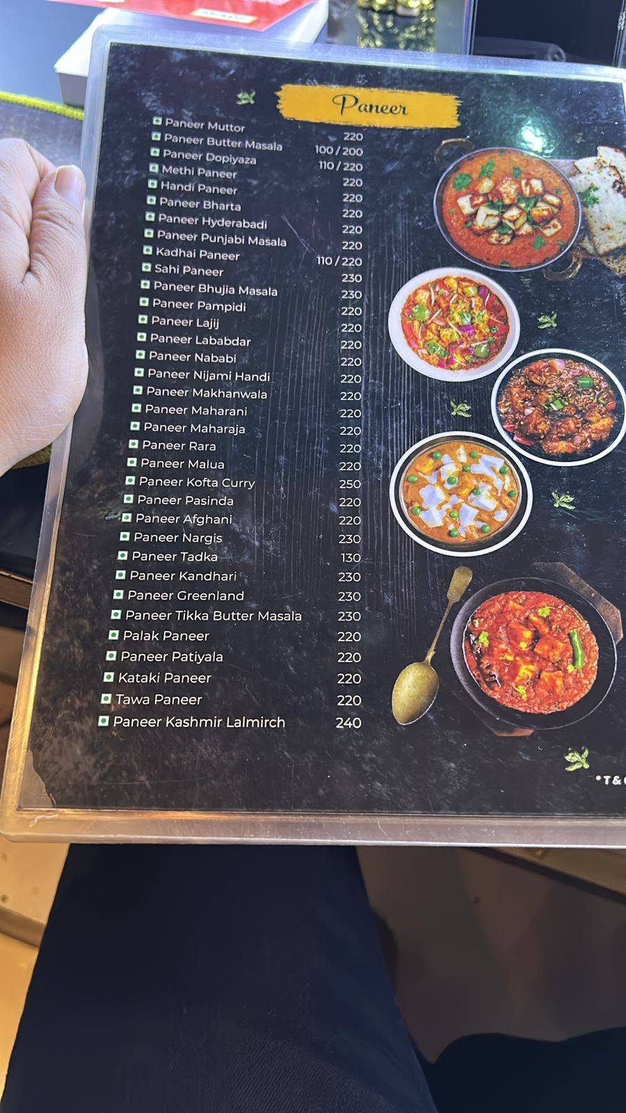 Kalyani Restaurant menu