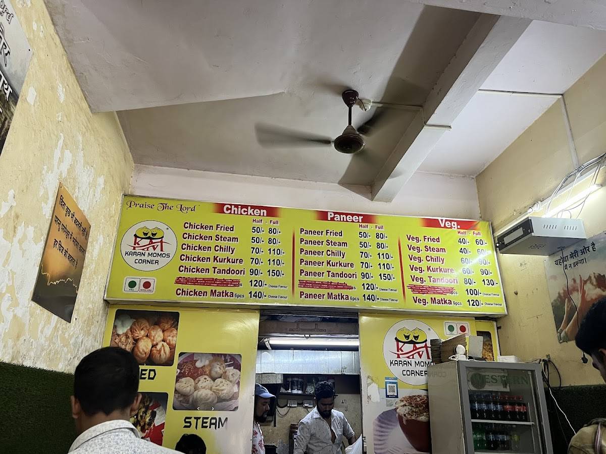 Karan Momos menu
