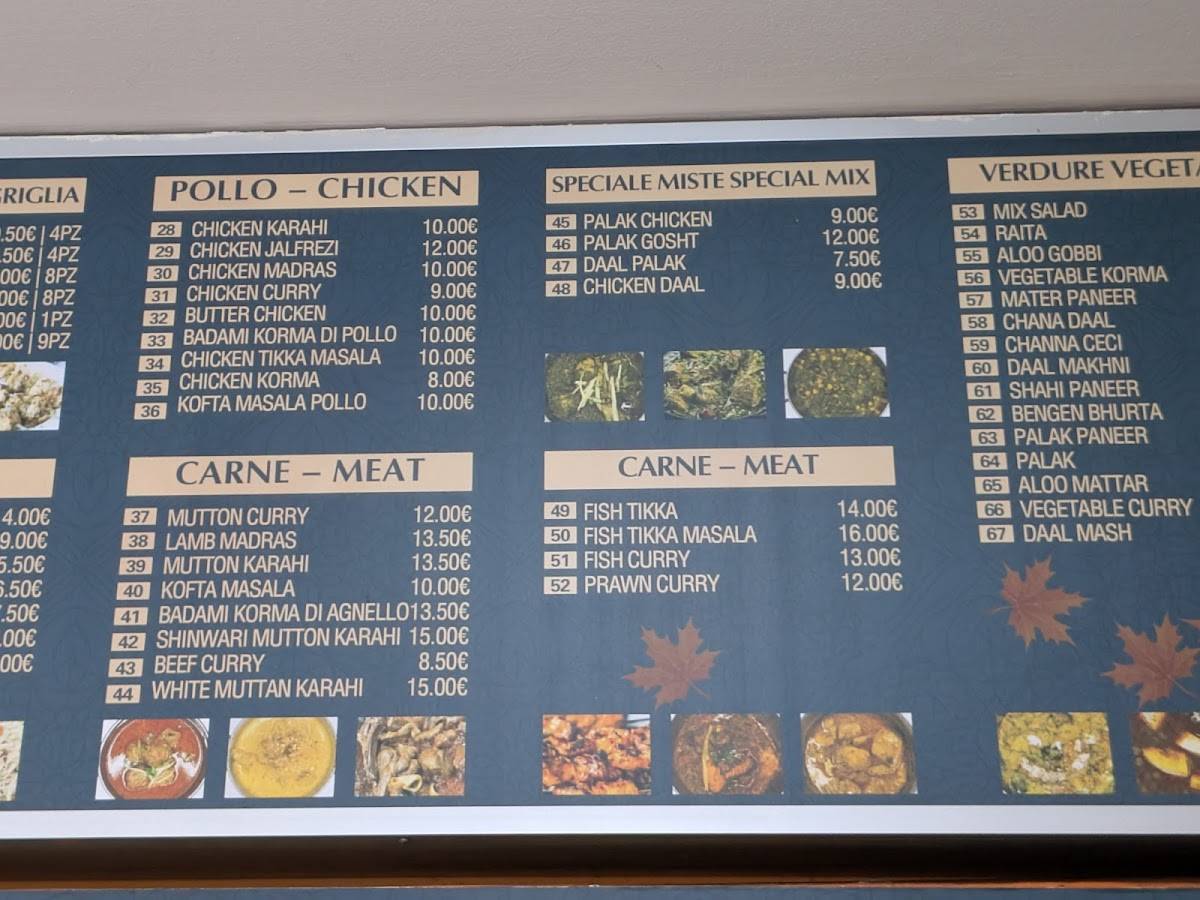 Menu di Kashmir 