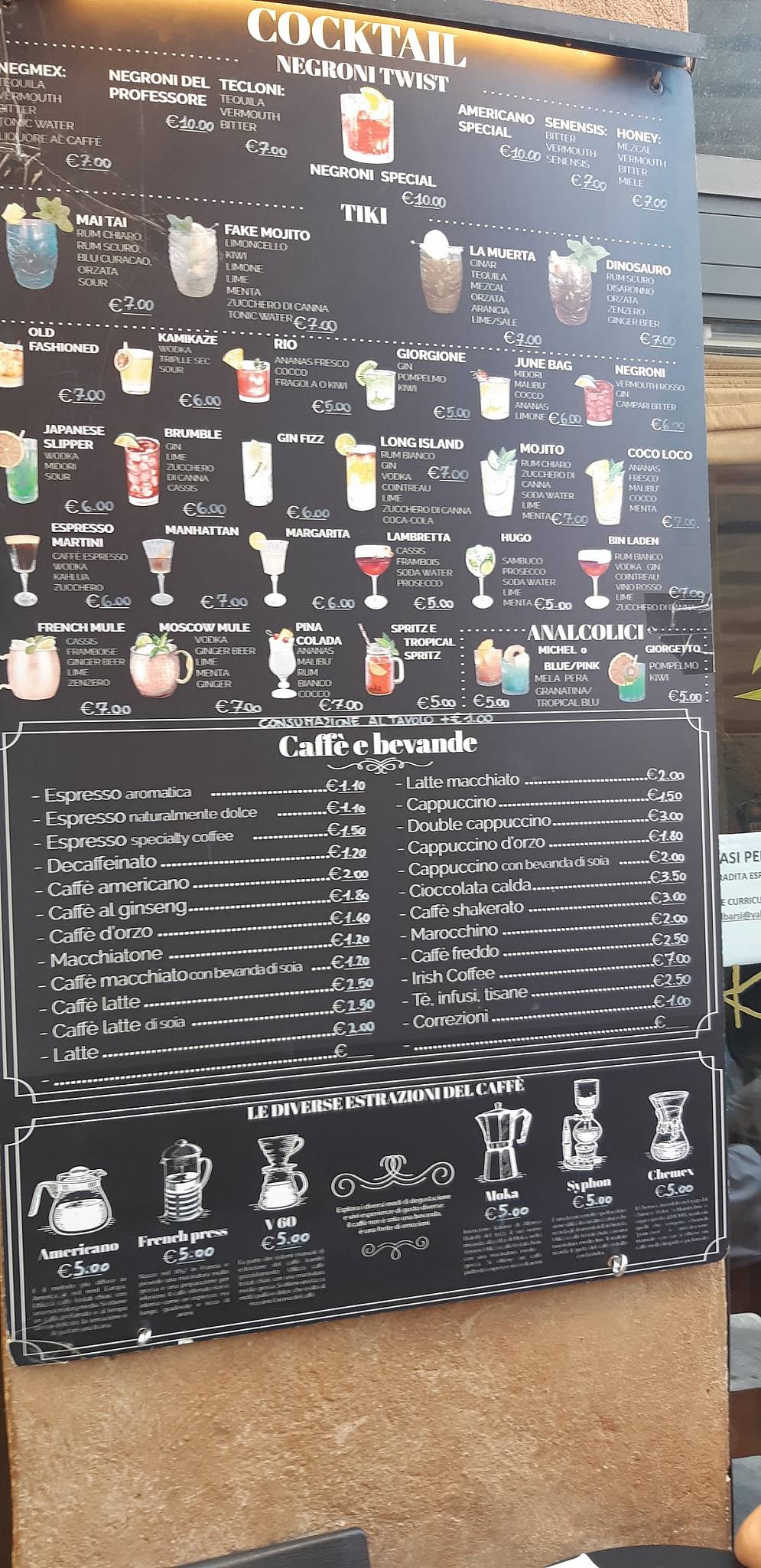 Menu di Key Largo Bar 