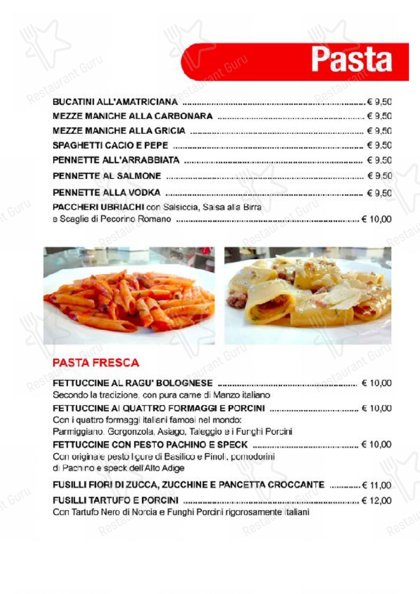Menu per Kill Joy pub & bar