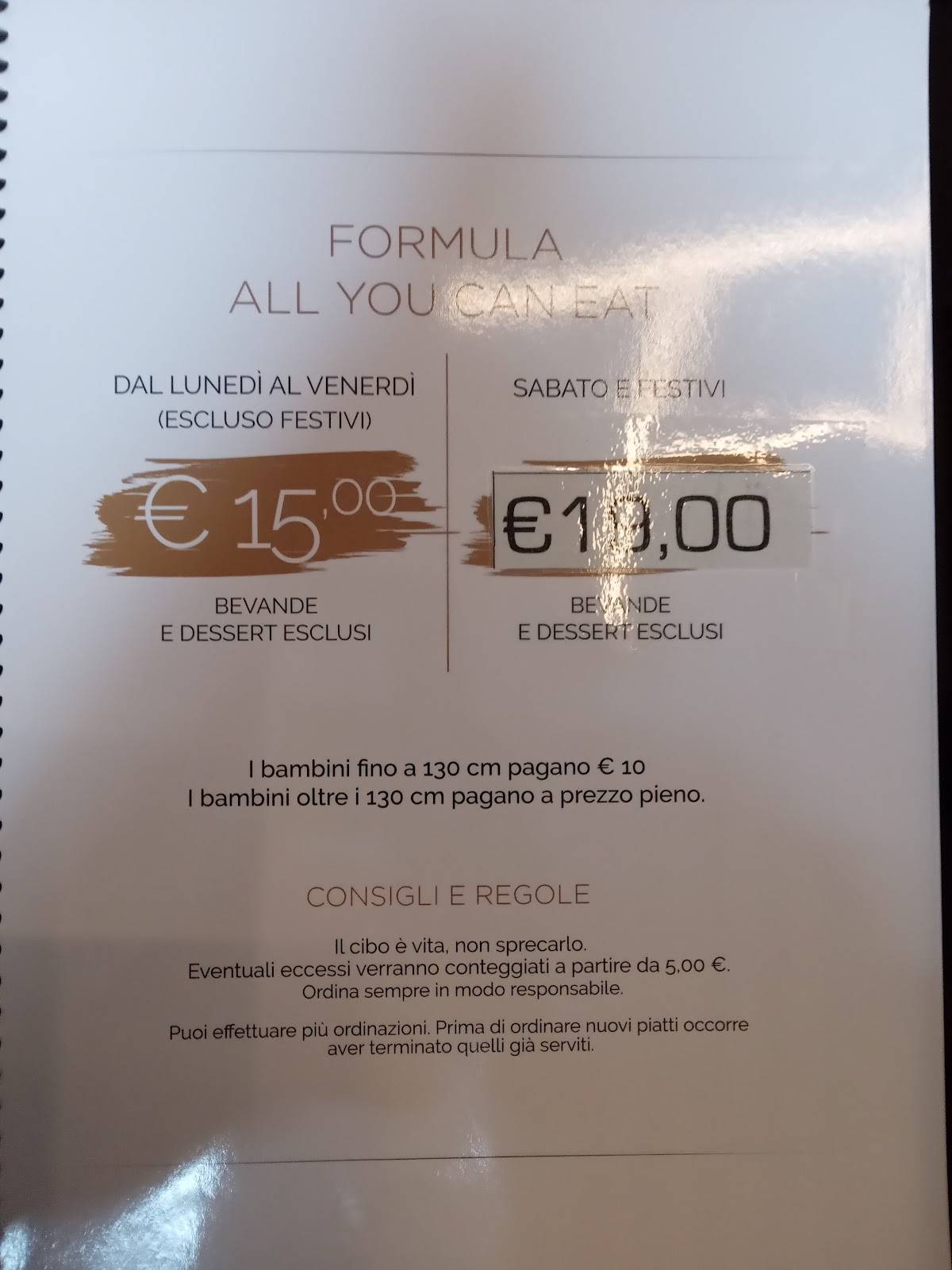 Menu di Kimi Restaurant 