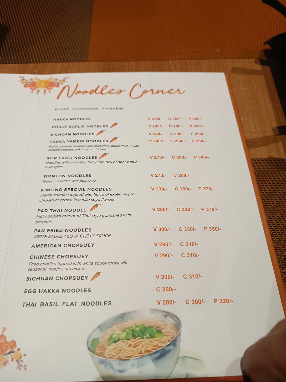 Kimling Chinese Restaurant menu