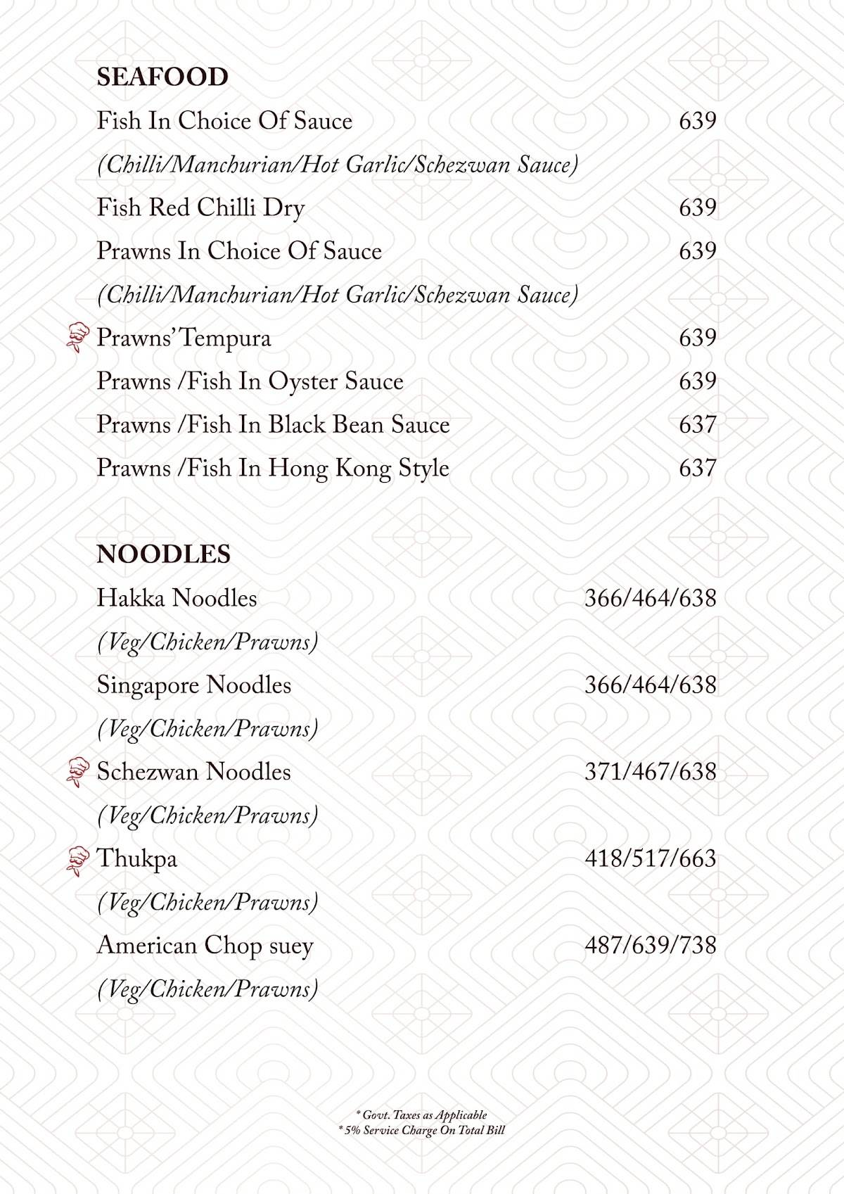 Kokkita Restaurant and Bar menu