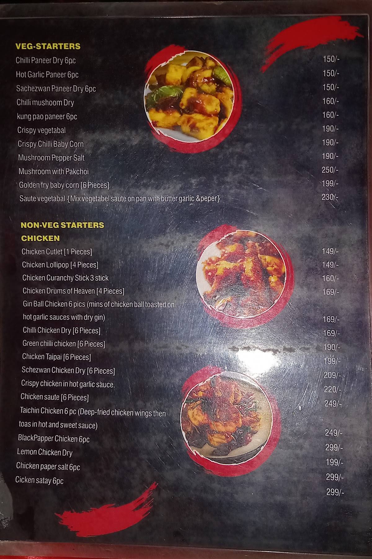 T&T Kitchens menu