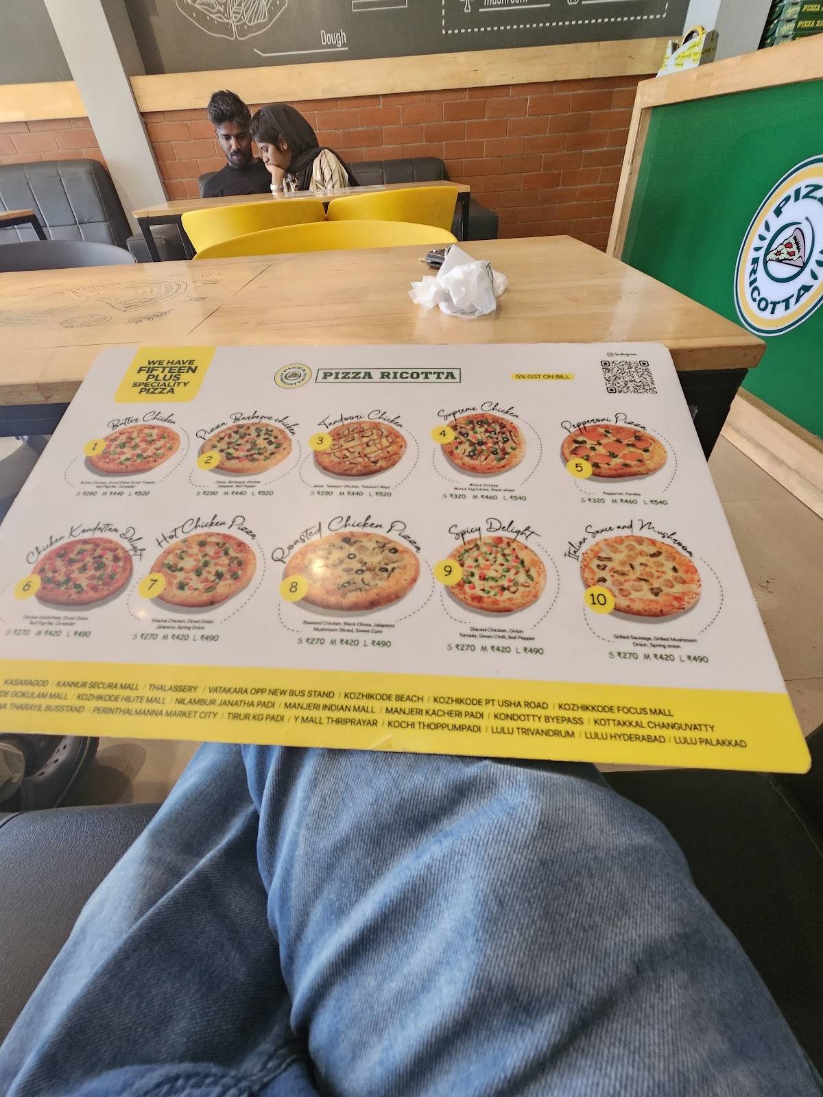 Pizza Ricotta Kottakkal menu
