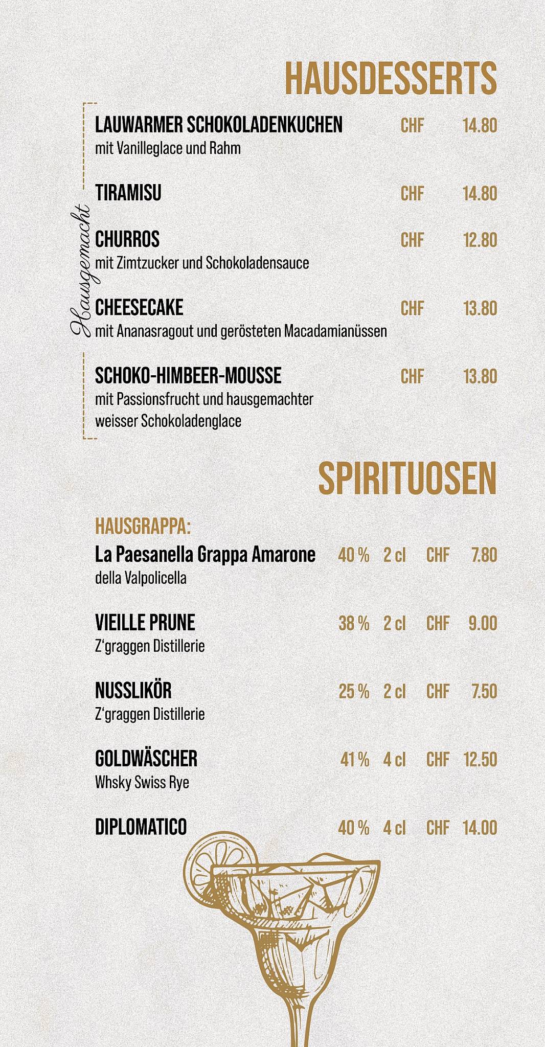 Menu di Kuonimatt Steakhouse & Pizzeria 