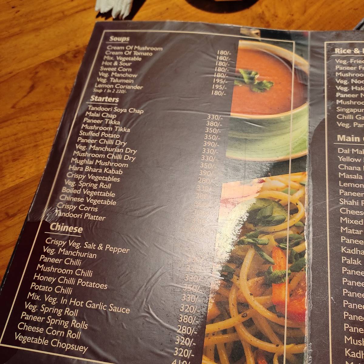 Kwality Cafe Panipat menu