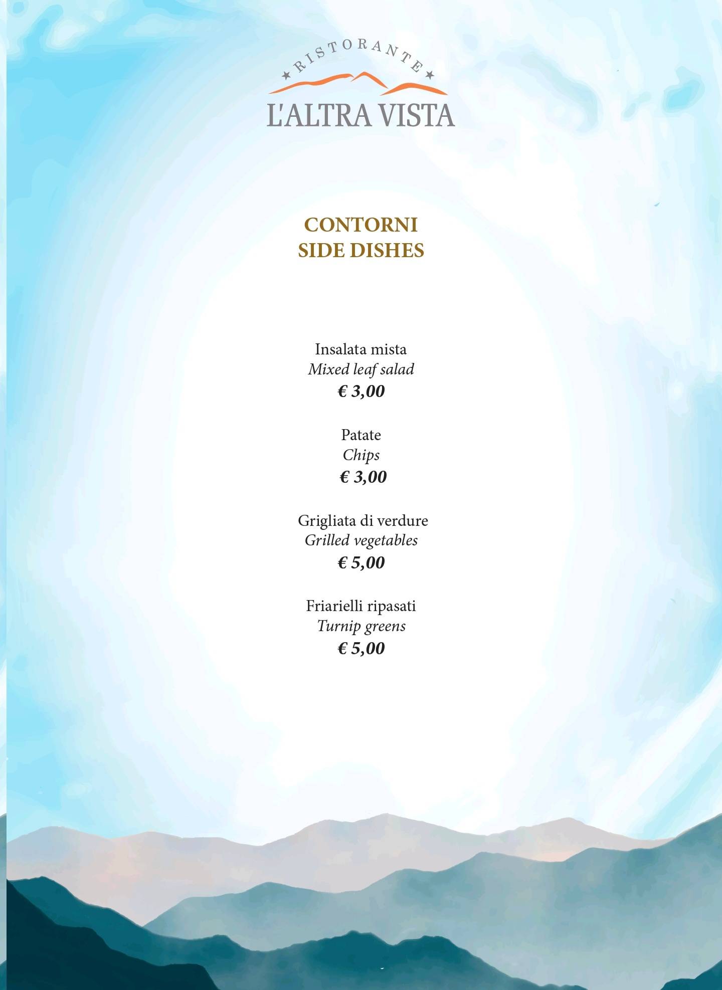 Menu di L'Altravista 
