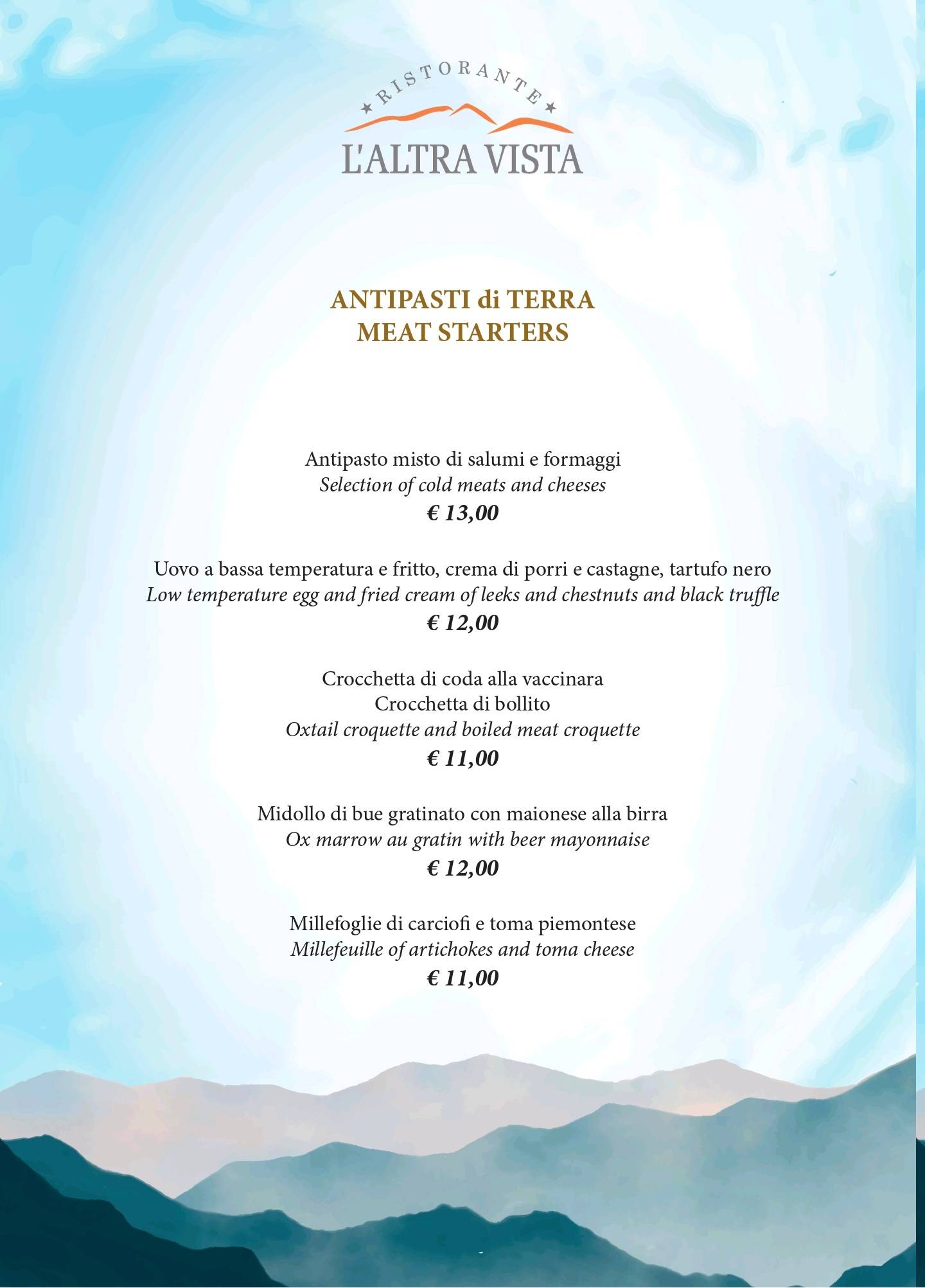 Menu di L'Altravista 