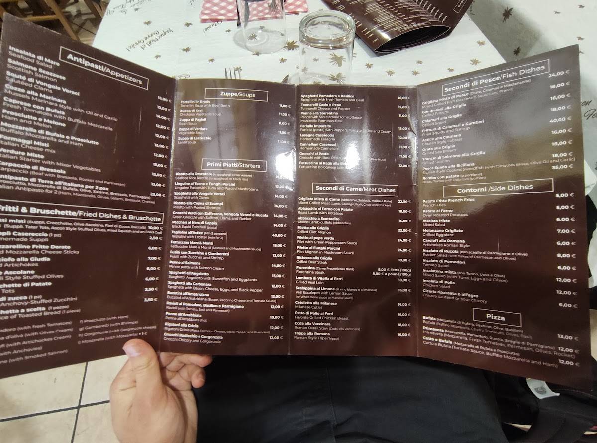 Menu di L'Angoletto ai Musei 