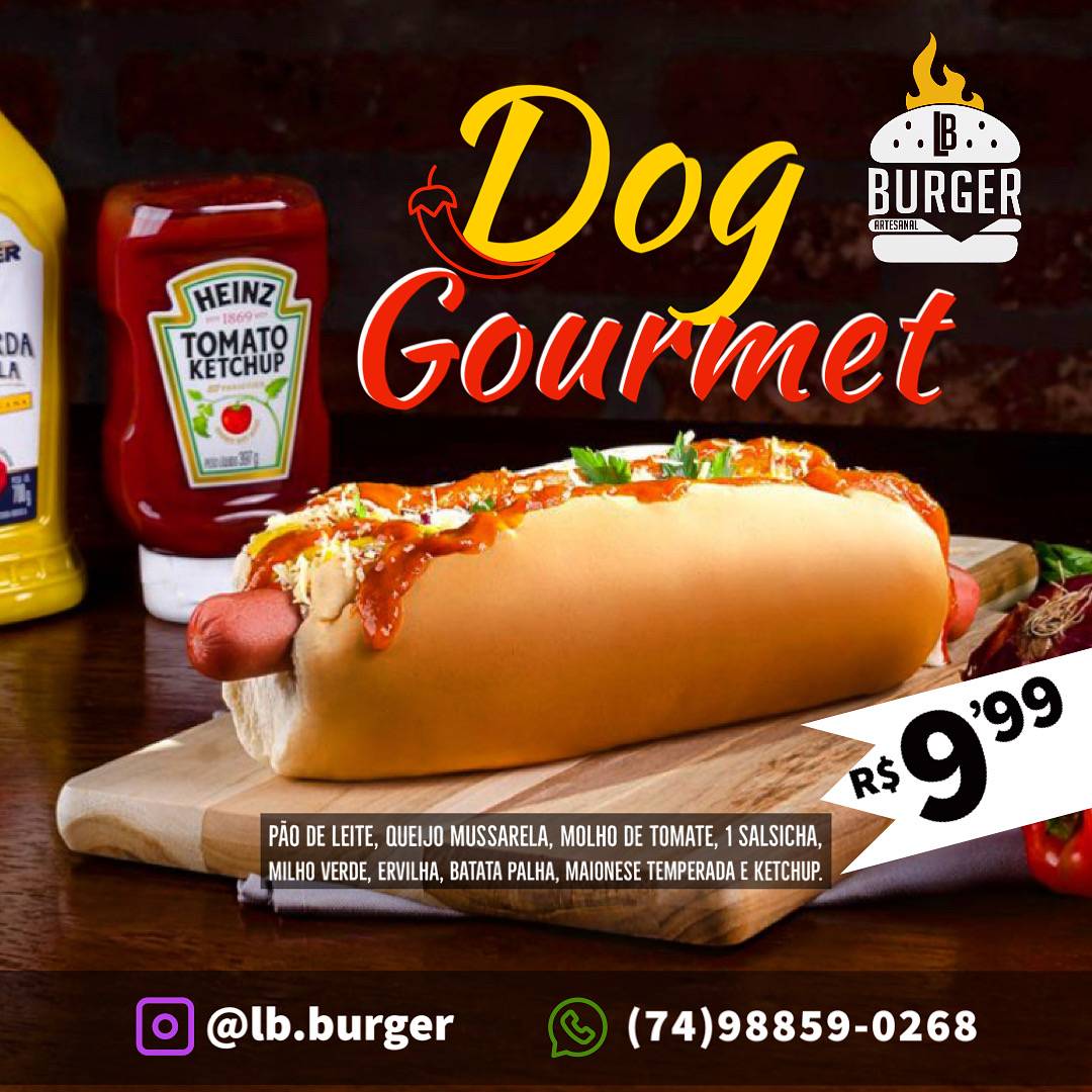 LB Burger Artesanal cardápio
