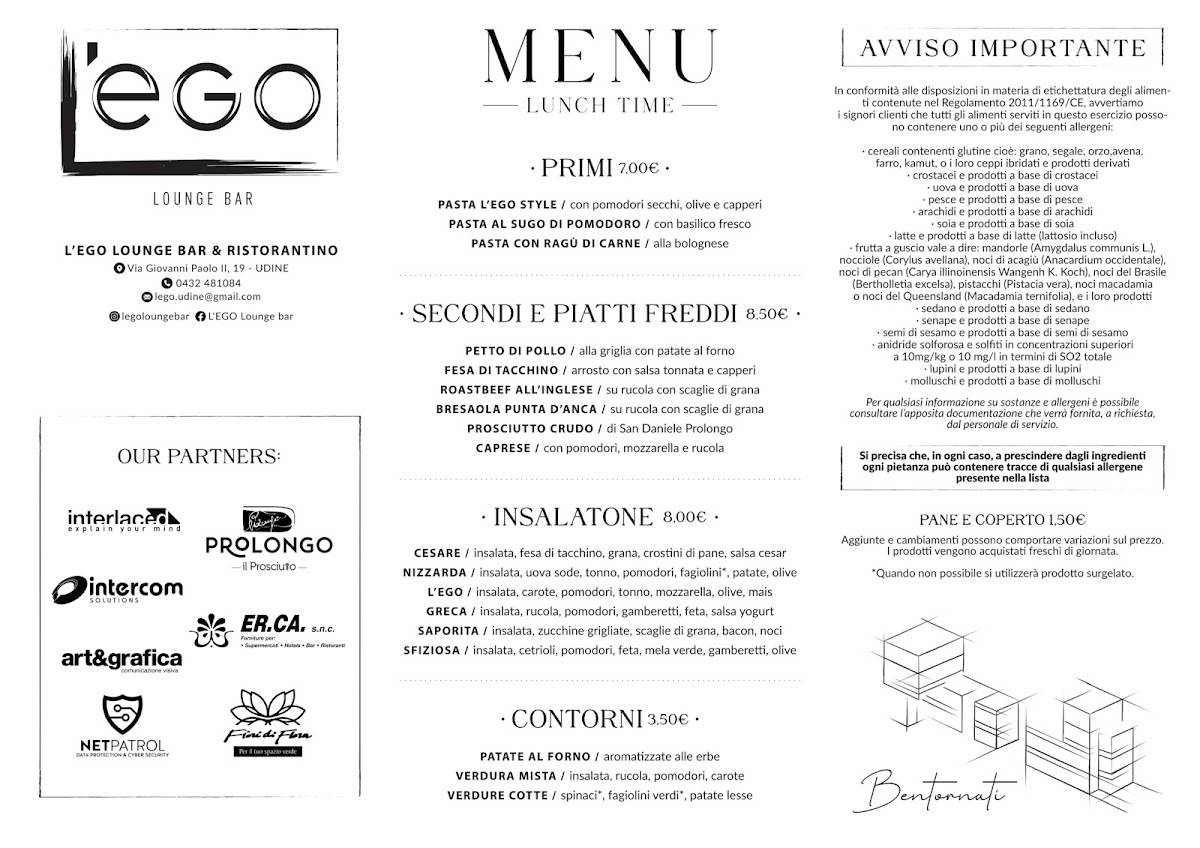 Menu di L'Ego Lounge Bar 