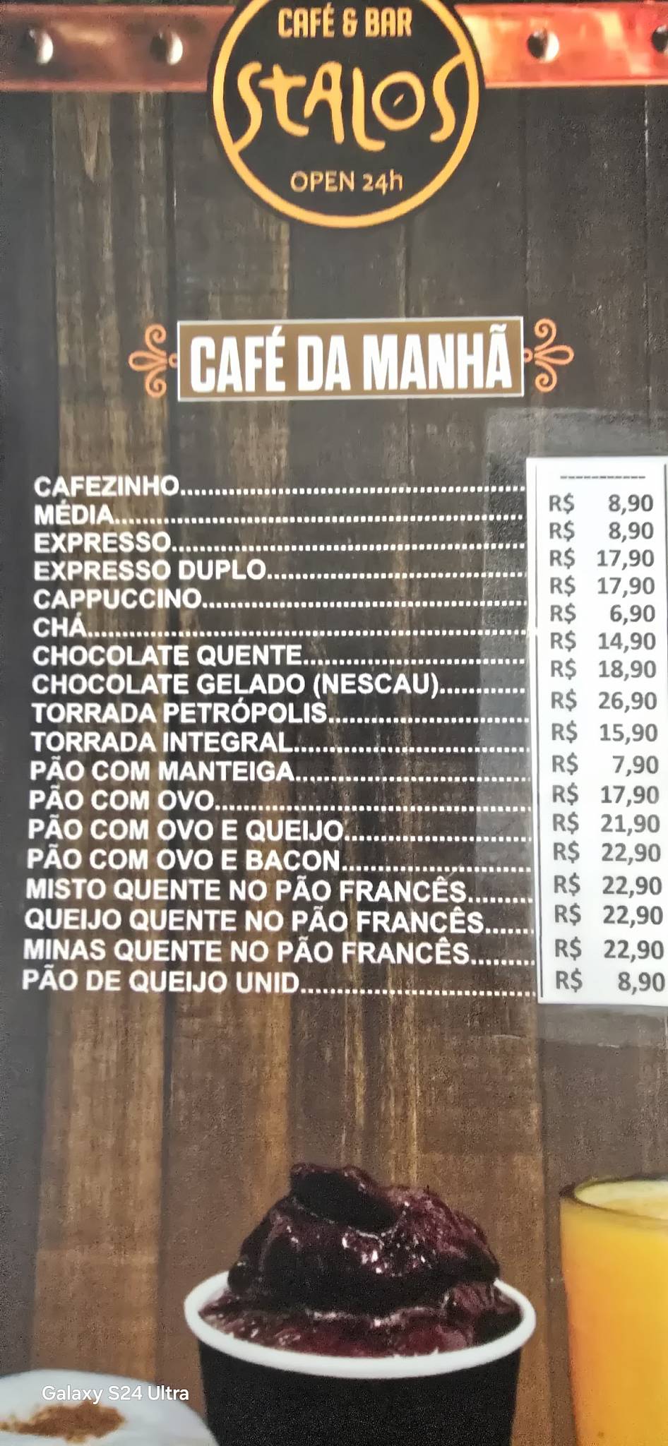 LF Café & Bistrô cardápio