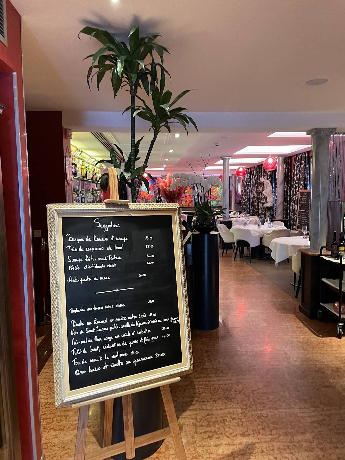 Menu de L'Opéra