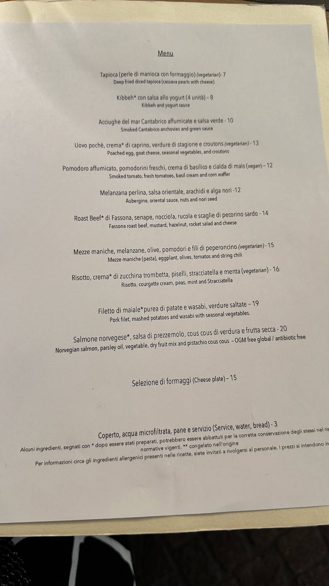 Menu di LUOGO DIVINO - Vineria / Wine bar 