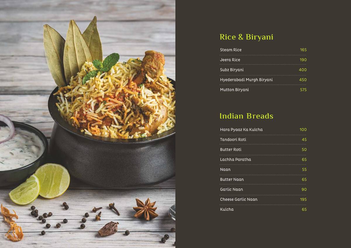 La Bali Bar & Kitchen menu
