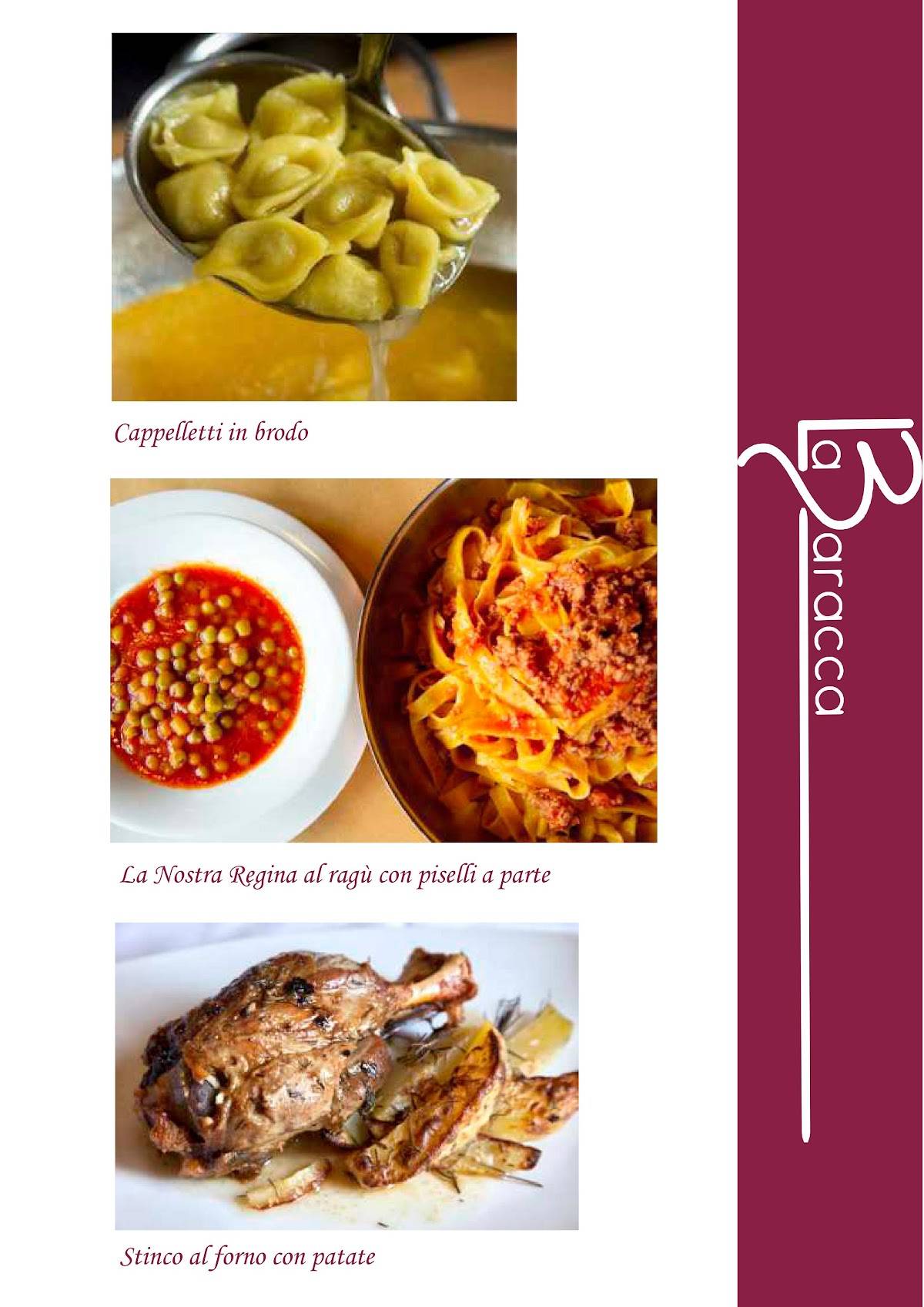 Menu di La Baracca Rimini 