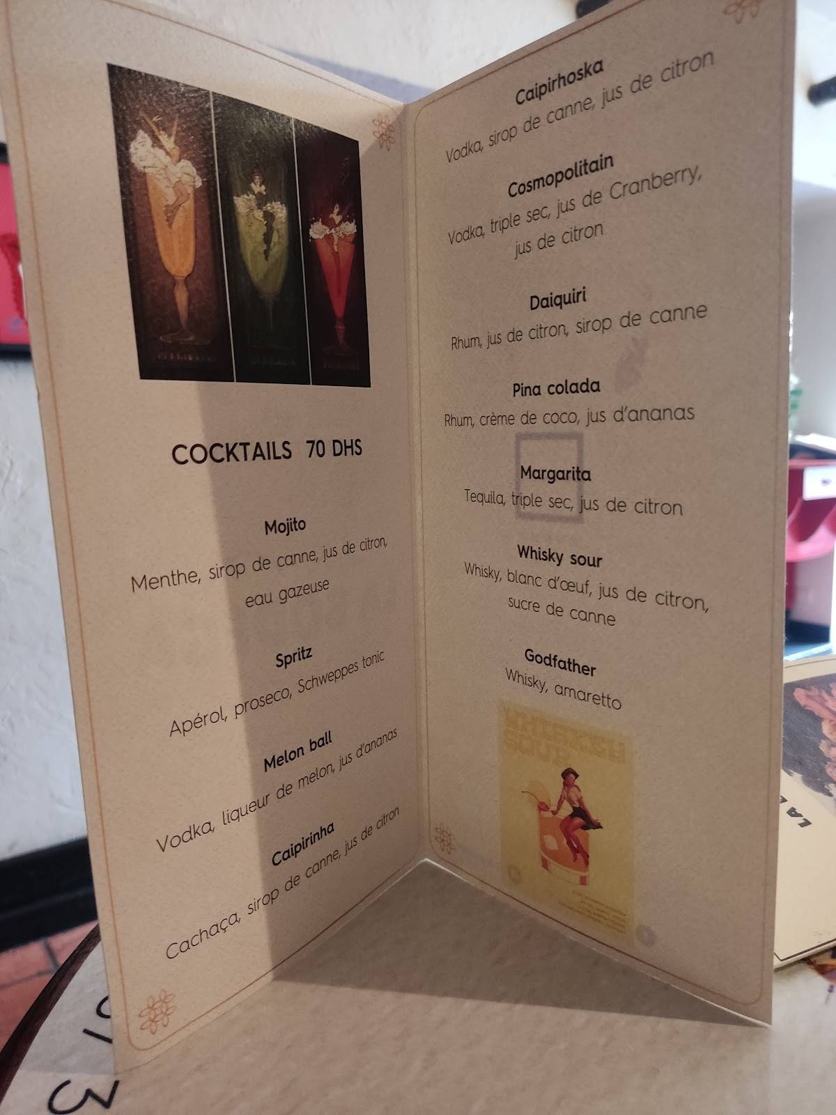 Menu de La Bodega Toro Loco