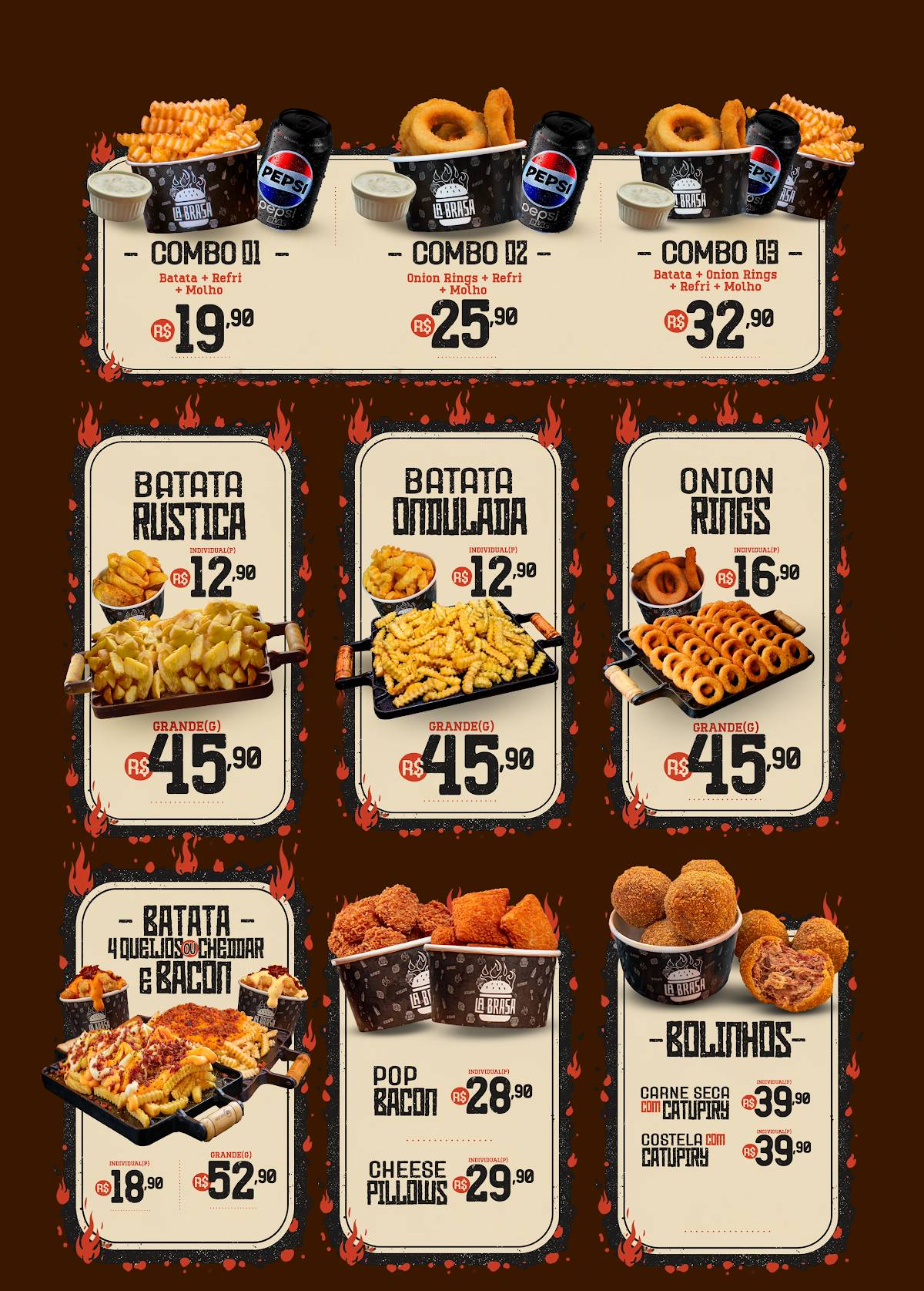 La Brasa Burger Cascavel cardápio