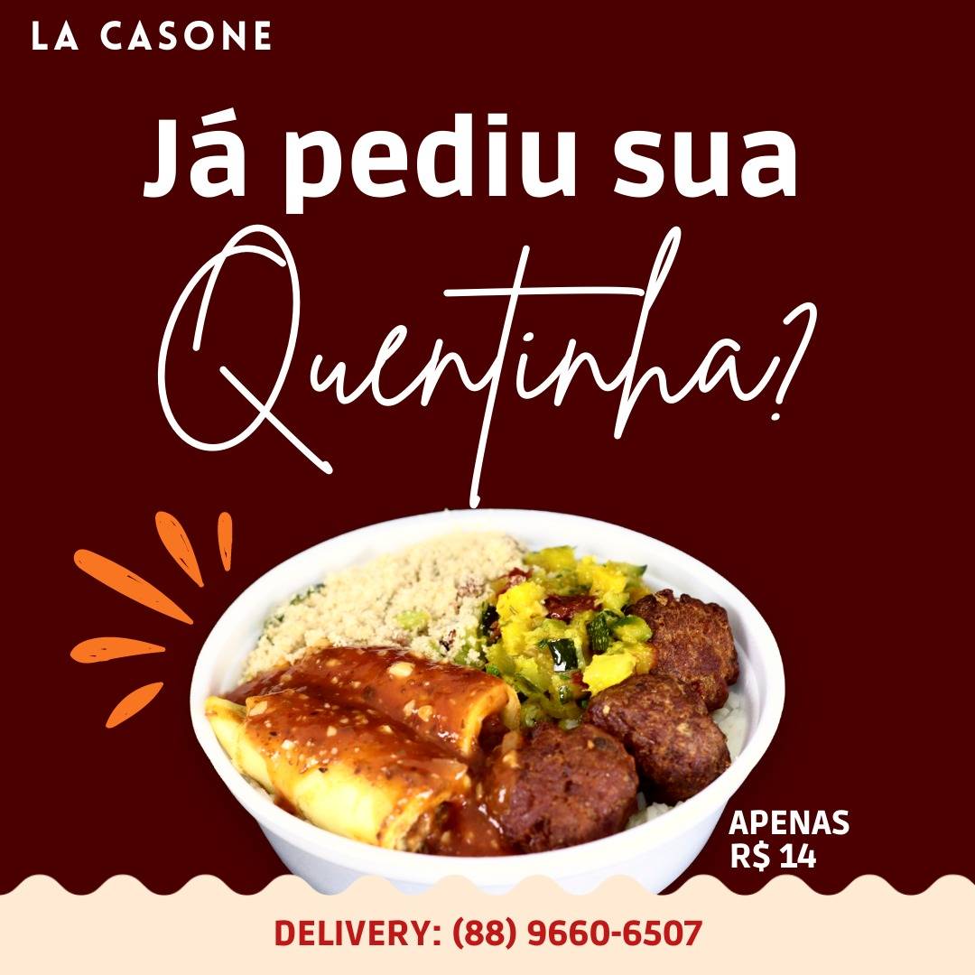 La Casone Restaurante ✅ Em Limoeiro do Norte. cardápio