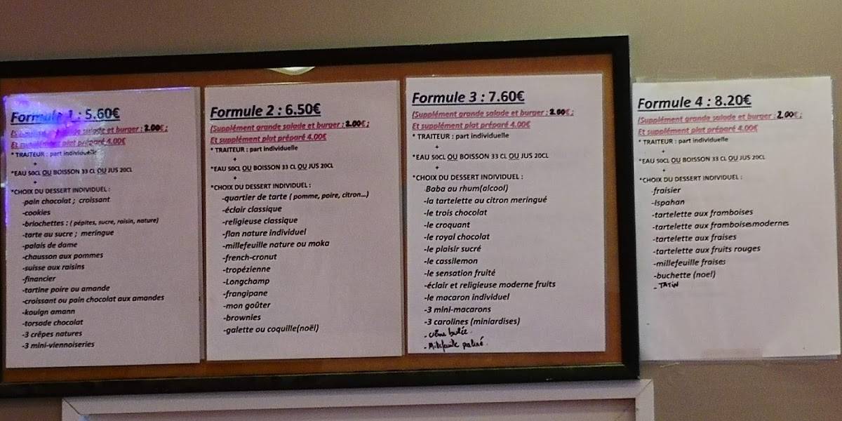 Menu de La Florentine